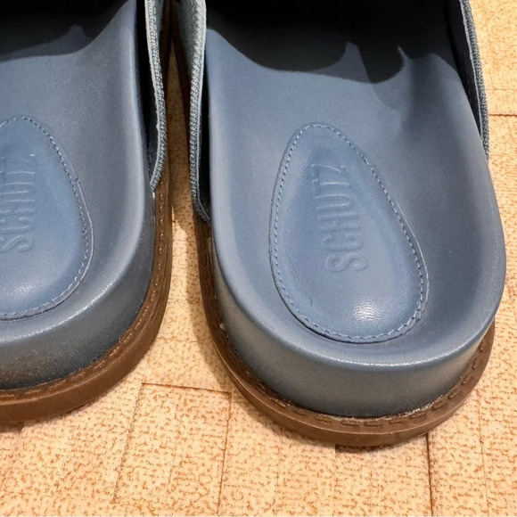 Schutz Women’s Ava Denim Slip On Flat Size 8 with Original Box and Dust Bags - Picture 5 of 7